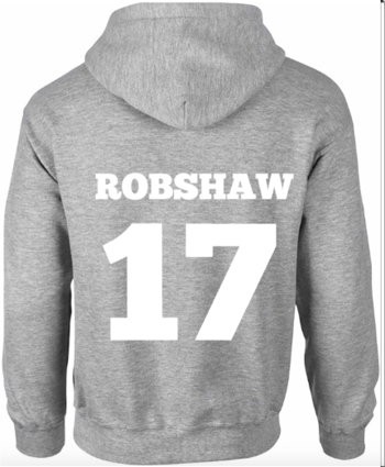 personalised black hoodie